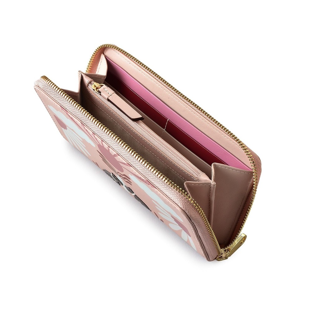 RADLEY London Rising Sun Large Zip Around Wallet Prairie Pink Leather Women's - Picture 3 of 3